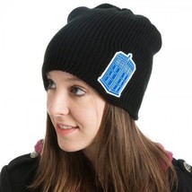 Doctor Who Tardis patch Logo Licensed Slouch Beanie Hat, NEW UNWORN - $19.26