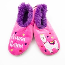 Snoozies Women&#39;s Drama LLama Non Skid Slippers Medium 7/8 - $12.86