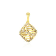 Jewelry of Venus fire  Pendant of Goddess Aphrodite I2 champagne diamond silver  - £556.24 GBP