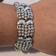 Vintage Silver Tone Coro 1950s Bracelet - $547.32 MXN