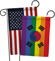 South Korea Pride - Impressions Decorative USA Applique Garden Flags Pack GP1486 - £24.75 GBP