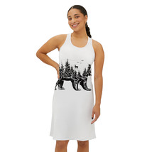Women&#39;s AOP Racerback Dress: Forest Bear, Soft and Unique, 6 Sizes, Made... - £36.46 GBP+
