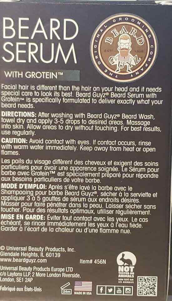 Beard Guyz Beard Serum with Grotein 20, 1 ounce  (LOC S-4) Item image 2