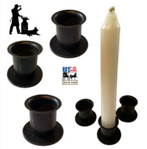 CANDLE HOLDER - Set of Three (3) Wrought Iron Country Metal Sill Stands - $185.84 MXN