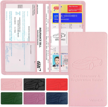 Premium Car Registration and Insurance Card Holder, Car Document Holder ... - $10.67