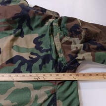 Military Field Jacket Woodland Camo Cold Weather Coat Men’s Medium With Liner image 7
