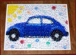 Amazing VW Bug Beetle sunny blue Volkswagen Montage - £8.81 GBP