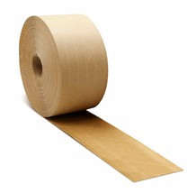 Reinforced Tapes Water Activated Gummed Paper Tape 2.75&quot; x 375&#39; 8 Rolls - £94.28 GBP