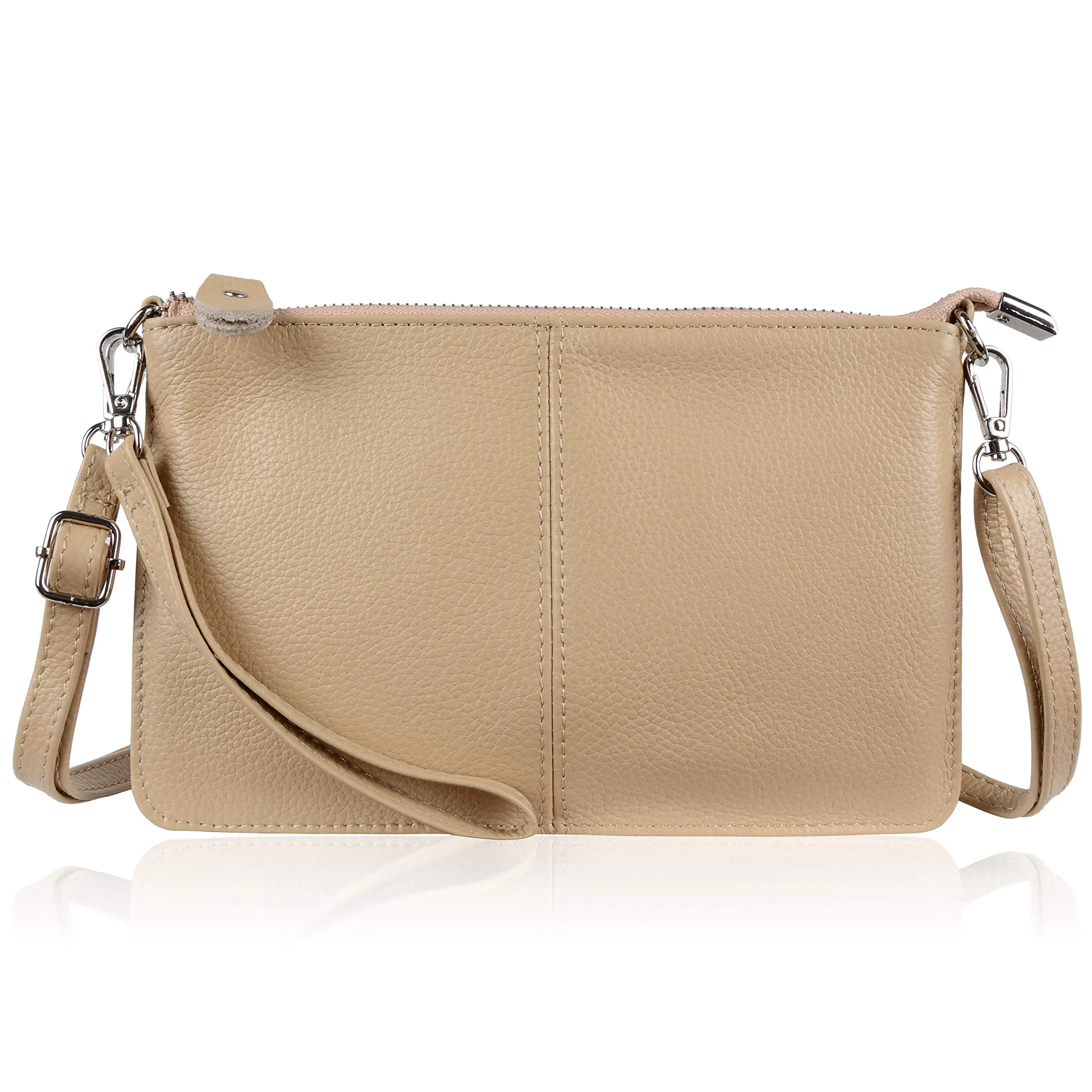 Customize Even 1 Piece, Leather Wristlet Cluth Purse hide Women Crossbody Bagutt - $95.70