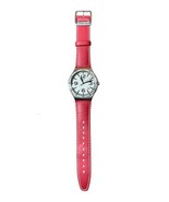 Vtg Swatch Irony Big Classic Yws403 Caterhred Red Strap Wristwatch Quart... - $128.69