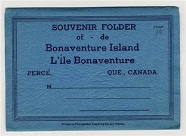 Bonaventure Island Souvenir Folder Perce Quebec Canada L&#39;ile Bonaventure - $13.86