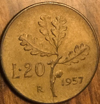 1957 Italy 20 Lire Coin - £1.27 GBP