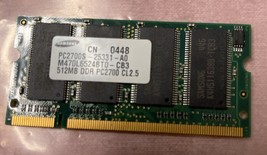 Lot Of 10 Samsung 512MB Ddr Laptop - PC2700S Ram Tested Sodimm - £154.97 GBP