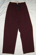 Cremieux Mens Sleepwear Woven Sleep Pants Burgundy S Small - £10.21 GBP