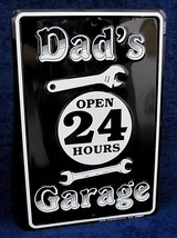 Dad&#39;s Garage - *Us Made* - Embossed Metal Tin Sign - Man Cave Garage Shop Bar - £12.44 GBP