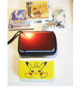 Red Nintendo New 3ds XL w  Detective Pikachu  &amp; More! - £293.66 GBP