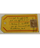 1 1/2 Cent Martha Washington US Postage Stamp on a Tag Shaped Postcard - $79.48