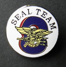 SEAL TEAM EIGHT 8 US NAVY USN SEALS LAPEL PIN BADGE 7/8 INCH - $5.74