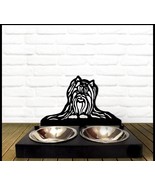 Bowl Stand,Personalized Dog Bowl, York Cupid Dog Breed, Custom Dog Bowl. - €91,73 EUR