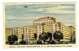 Hotel Statler Washington DC  FREE Frank Postcard 1947 U S S Albany CA123. - $17.82
