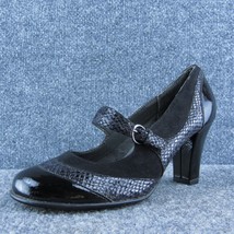 Aerosoles Troley Women Mary Jane Heel Shoes Black Fabric Size 8.5 Medium - $24.75