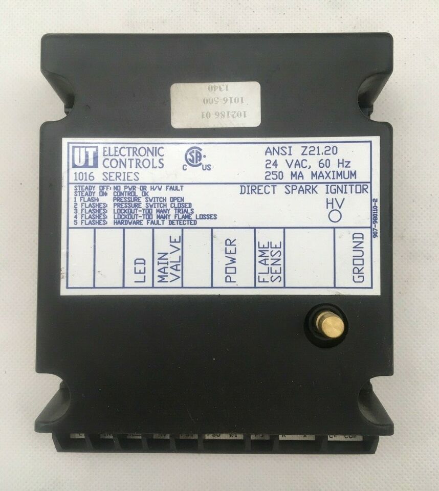 UT 1016-500 Direct Spark Ignitor Control 102186-01 used #V41* - $37.31