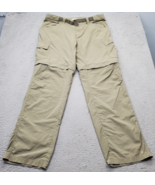 Columbia Convertable Pants Womens Size 36/34 Green Omni Wick Buckle Belt... - $43.10 CAD
