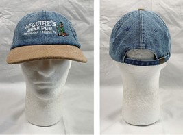 McGuire&#39;s Irish Pub Pensacola Destin Florida Denim Baseball Hat Mens Emb... - $22.72