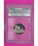 2001 S Proof Kentucky Clad State Quarter Artist Signature ICG Certified ... - €26,29 EUR