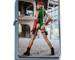 Cosplay Pin Up Girls D9 Flip Top Dual Torch Lighter Wind Resistant Dress Up - $16.78