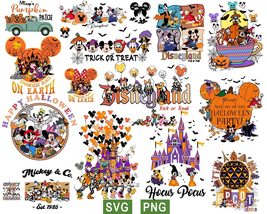 Disneyland Halloween Svg Png Bundle, Mickey Trick Or Treat Svg, Spooky V... - £3.13 GBP