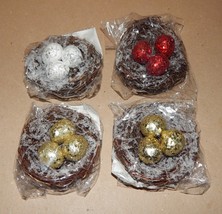 Bird Nests Decorative Fillers Ashland Crafts Dried Decor Multi Color 4pks 140V - $9.49