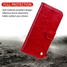 Oil Wax Pattern Leather Flip Case For iPhone 11 Pro XS Max XR 8 7 6 6S Plus 5 - £39.32 GBP