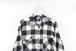 Vtg 90s Dickies Mens Large Heavyweight Double Pocket Flannel Button Shirt Plaid - £38.89 GBP
