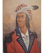 James Vlasaty American Indian Art Tecumseh Shawnee Chief  - $24.95