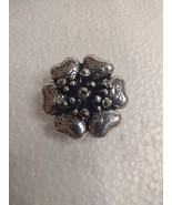 Finger Ring Large Flower Boho Shabby Victorian Jewelry Silver Tone Sz 16... - $13.24 CAD