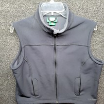 LL Bean Vest Womens Sz L Softshell Sleeveless Full Zip Fleece Lined 0DNX9 - $29.03