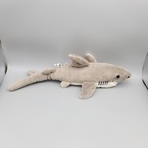 2003 Wishpets Clarky Great White Shark Plush Toy Stuffed Animal 12&quot; Long - £6.34 GBP