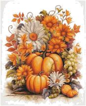 Counted Cross Stitch patterns/ Pumpkins and Sunflowers/ Halloween 60 - £7.16 GBP