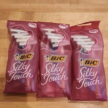 Lot of 3 Packs of 10 (30) BIC 2 Blade Silky Touch Disposable Razors mult... - $14.84