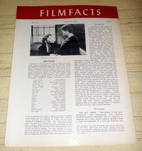 Sanctuary - Filmfacts March 24, 1961 Magazine - Lee Remick, Yves Montand - $12.25