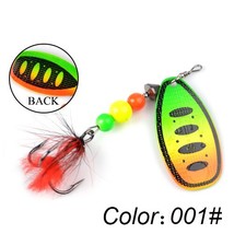 FTK  Fishing Lure Spinner Bait 8g 13g 19g Spoon Lures B Hard Baits With Feather  - £37.47 GBP