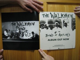 The Walkmen Poster 2 Sided Bows And Arrows Band Shot Negative - £35.19 GBP