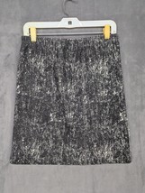 Vintage Teardrops Skirt Size Large Black White Knee Length - £7.34 GBP