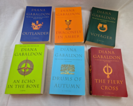 Lot of 6 ~ Large Trade Paperback Books OUTLANDER Series  (1-5, 7) Diana ... - $39.59