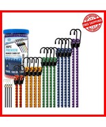 20-Piece Color-Coded Bungee Cords with Durable Hooks in Convenient Stora... - $688.90 MXN