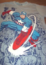 Vintage Style Marvel Comics Captain America T-Shirt Small New The Avengers - £15.90 GBP