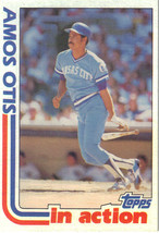 1982 Topps Amos Otis Kansas City Royals #726 Baseball Card - £1.55 GBP