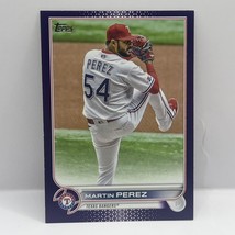 2022 Topps Update Series Martin Perez US131 Meijer Purple Texas Rangers - £1.53 GBP