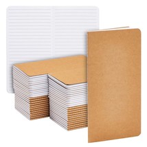 48 Pack Lined Kraft Paper Notebooks Bulk Set, H5 Travel Journal Pack Wit... - £50.35 GBP